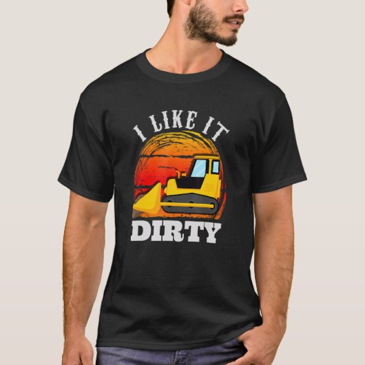 Graafmachine-operator Wegbouw voor Mannen T-shirt (Voorkant)