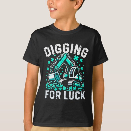 Graafmachine St Patricks Day Jongens St Pats Bouw T-shirt (Voorkant)