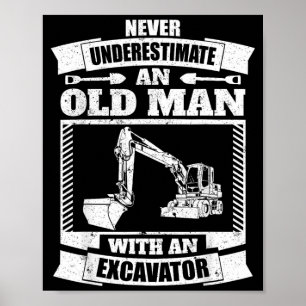 Graafmachine T-shirt Grappige graafmachine Poster