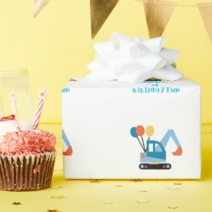 Graafmachine thema cadeaupapier