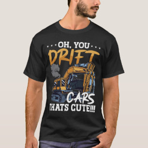Graafmachine U drijft auto's die Schattigee constr T-shirt