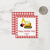 Graafmachine Valentijnsdag Note Notitiekaartje (Voorkant / Achterkant in situ)