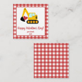 Graafmachine Valentijnsdag Note Notitiekaartje (Voorkant / Achterkant)