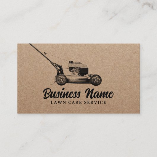  graafmachine voor graszorg en landschapsontwerp visitekaartje (Voorkant)