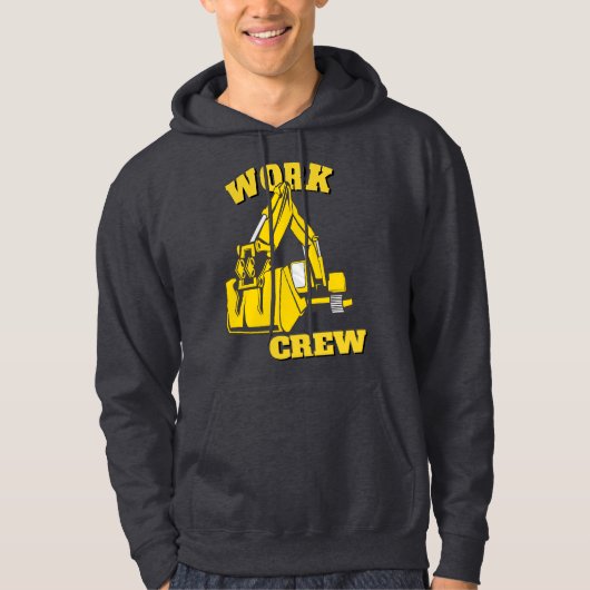 graafmachine voor werkpersoneel hoodie (Voorkant)