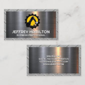 Graafmachine Zware machines | Metaal Visitekaartje (Voorkant / Achterkant)