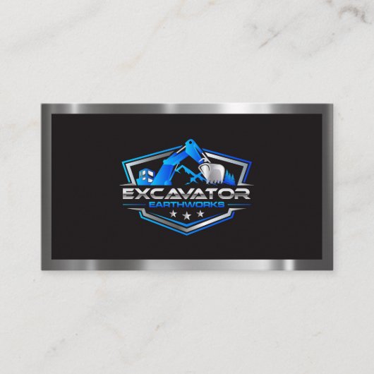 Graafmachine Zware machinesbouw Visitekaartje (Voorkant)