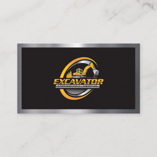 Graafmachine Zware machinesbouw Visitekaartje (Voorkant)