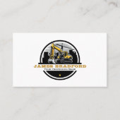 Graafmachine Zware materiaalbouw Visitekaartje (Voorkant)