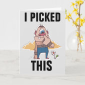 GRAAFNEUS VERJAARDAGSKAARTEN MET HUMOR KAART (Gele Bloem)