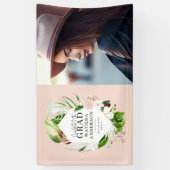 Graafpartij van Tropische foliage-foto's Spandoek (Verticaal)