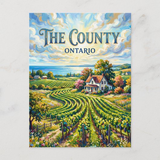 Graafschap Prince Edward Canada Briefkaart (Voorkant)