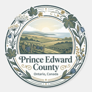Graafschap Prince Edward Canada Ronde Sticker