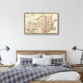 graafschap van de staten van New York Canvas Afdruk (Insitu (Slaapkamer))