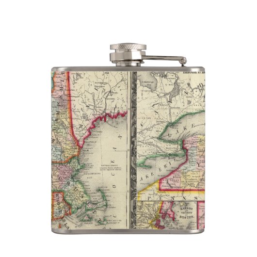 graafschap van de staten van New York Heupfles (Achterkant)