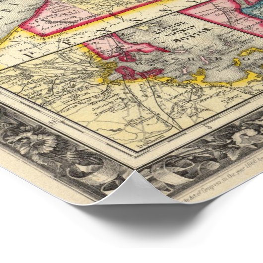 graafschap van de staten van New York Poster (Hoek)