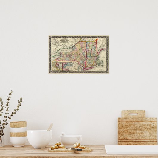 graafschap van de staten van New York Poster (Keuken)