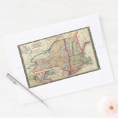 graafschap van de staten van New York Rechthoekige Sticker (Envelop)