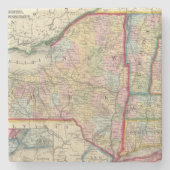 graafschap van de staten van New York Stenen Onderzetter (Voorkant)