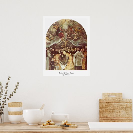 graafschap van graaf Orgaz door El Greco Poster (Keuken)