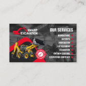 Graafwerk, Landopruiming, Bouw, Sloop Visitekaartje (Achterkant)