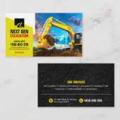 Graafwerk, Landopruiming, Bouw, Tractor Visitekaartje (Voorkant / Achterkant)