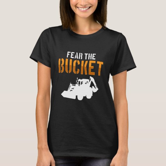 graafwerker en exploitant van zware machines fu t-shirt (Voorkant)