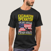 Graafwerker graafmachine graafmachine t-shirt (Voorkant)