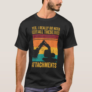 Graafwerktuig HEO echt nodig al deze op T-shirt