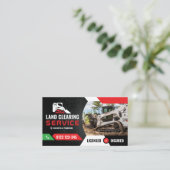 Graafwerkzaamheden, Bosbouw mulching, Land Clearin Visitekaartje (Staand voorkant)