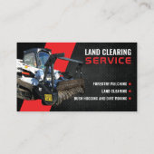 Graafwerkzaamheden, Bosbouw mulching, Land Clearin Visitekaartje (Achterkant)