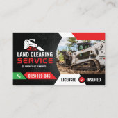 Graafwerkzaamheden, Bosbouw mulching, Land Clearin Visitekaartje (Voorkant)