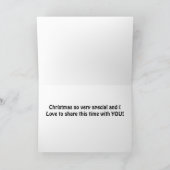 GRAAG DEEL IK KERST MET MIJN TWEELINGZUS **** FEESTDAGEN KAART (Binnen)