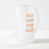 Graag een beetje dennenvlees matglas bierpul (Voorkant rechts)