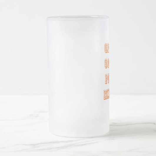 Graag een beetje dennenvlees matglas bierpul (Center)