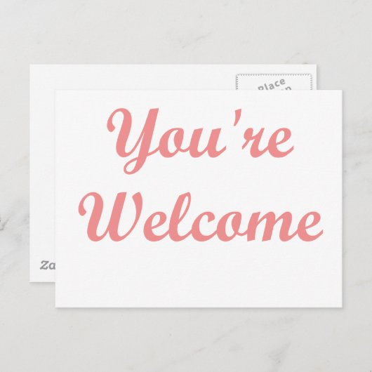 Graag gedaan! briefkaart (Voorkant / Achterkant)