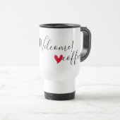Graag gedaan - hou van koffie reisbeker (Voorkant rechts)