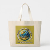 Graag gedaan. Internationale dag van de migranten Grote Tote Bag (Achterkant)