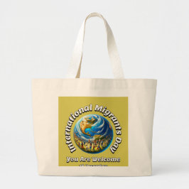 Graag gedaan. Internationale dag van de migranten Grote Tote Bag