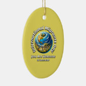 Graag gedaan. Internationale dag van de migranten Keramisch Ornament (Rechts)