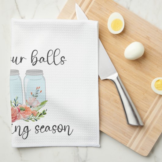 Graag je buik, de pot van het kookhuis theedoek (Quarter Fold)