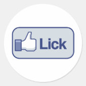 GRAAG LIKKEN RONDE STICKER (Voorkant)