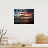 Graag voor wat u hebt poster (Keuken)