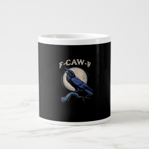 Graaiende Kraai F-Caw-F Kraai Liefhebber Creatieve Grote Koffiekop