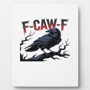 Graaiende Kraai F-Caw-F Raven Klassiek Koel Uniek Fotoplaat