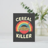 Graal Killer Mannen Food Pun True Crime Briefkaart (Staand voorkant)