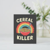 Graal Killer Mannen Food Pun True Crime Feestdagenkaart (Staand voorkant)