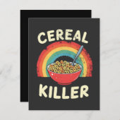 Graal Killer Mannen Food Pun True Crime Feestdagenkaart (Voorkant / Achterkant)