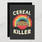 Graal Killer Mannen Food Pun True Crime Kaart (Voorkant / Achterkant)