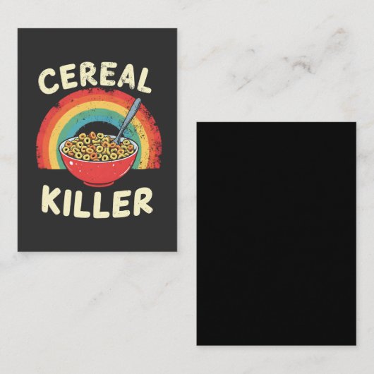 Graal Killer Mannen Food Pun True Crime Notitiekaartje (Voorkant / Achterkant)